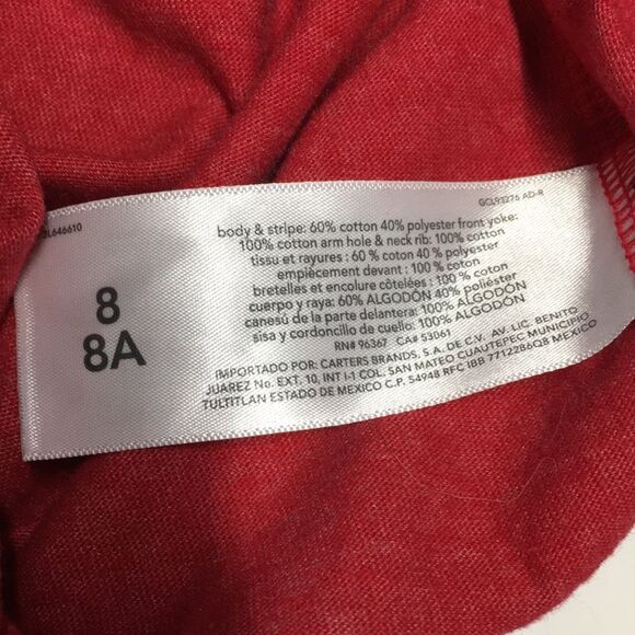 Oshkosh B'gosh Red Blue Patriotic Americana 4th of July Kids Tank Top size 8 - Picture 4 of 6